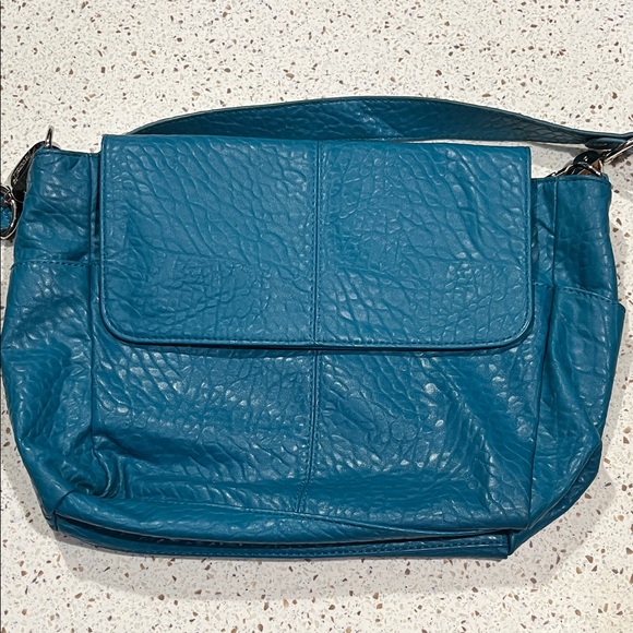 thirty-one Handbags - Thirty-One Jewell Teal Affair Vintage Pebble Shoulder Bag